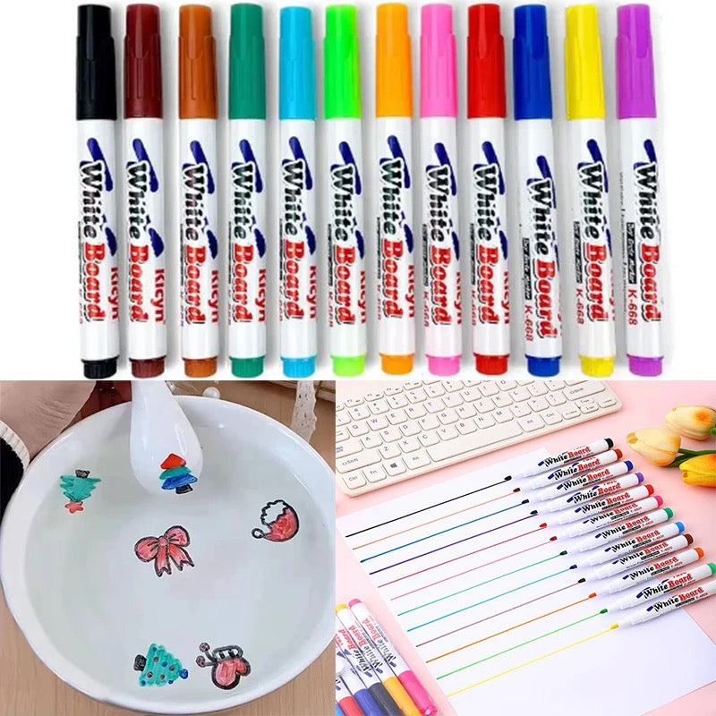 Water Drawing Washable Colour Marker Pens