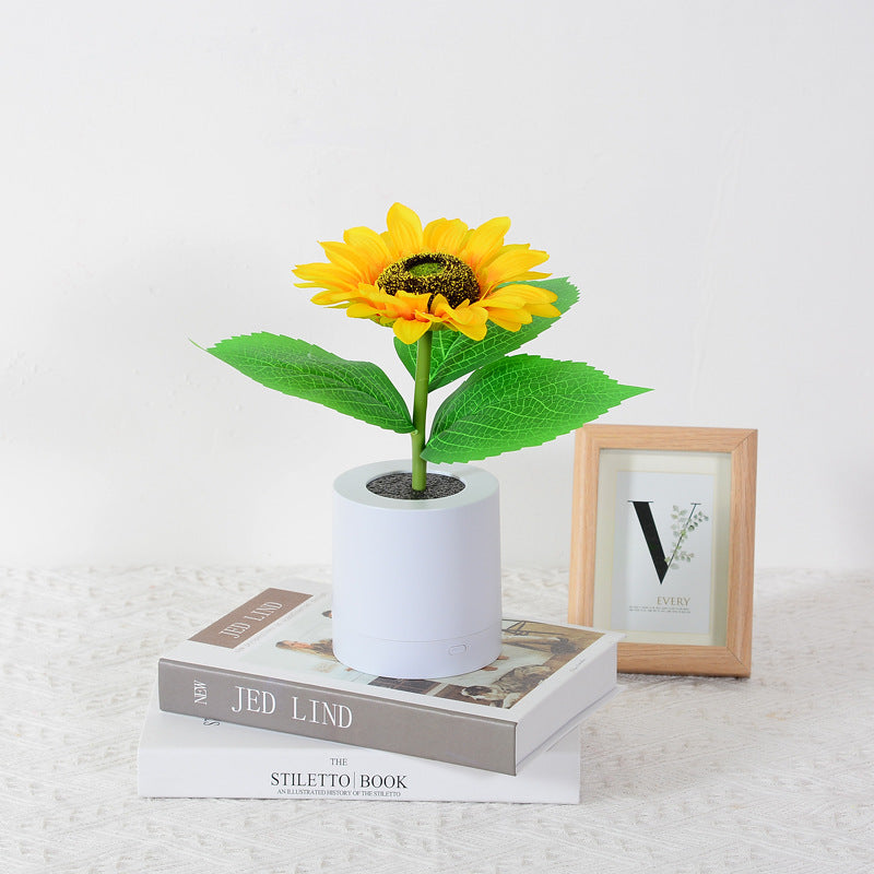 Lámpara de mesa girasol LED USB recargable