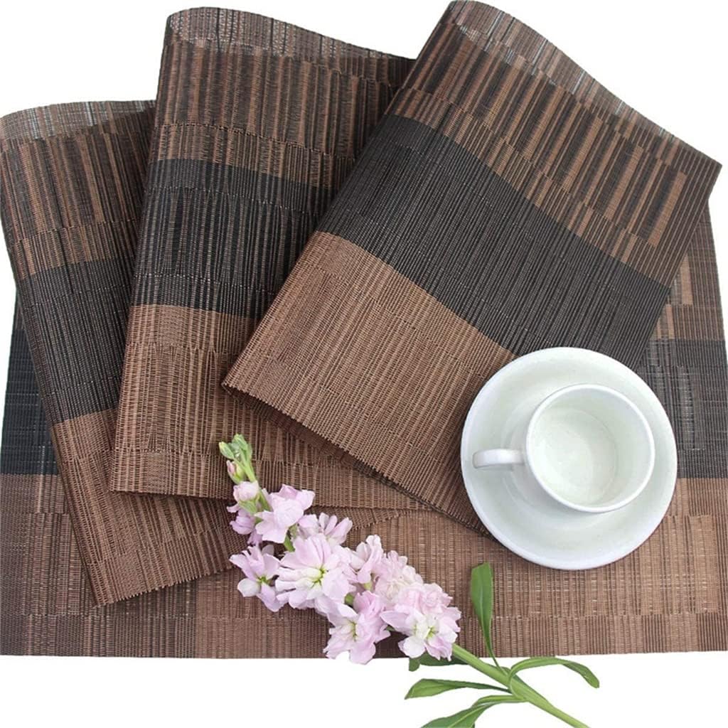 Juego de manteles individuales de vinilo lavables y resistentes al calor