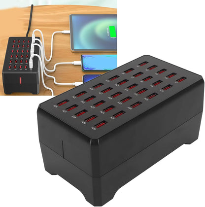 Estación de carga de escritorio USB multi-puerto