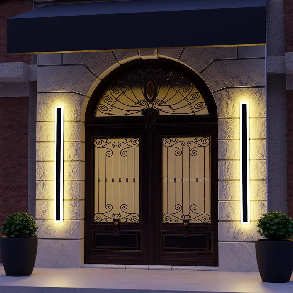 Modernas luces de pared LED barra delgada