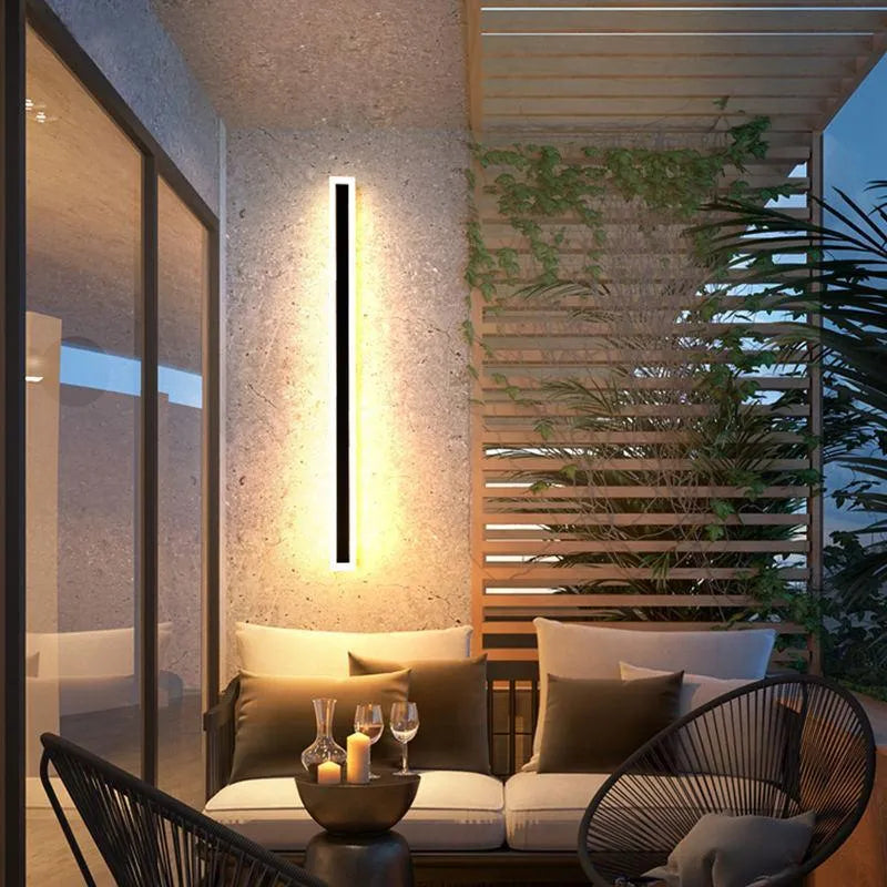 Modernas luces de pared LED barra delgada