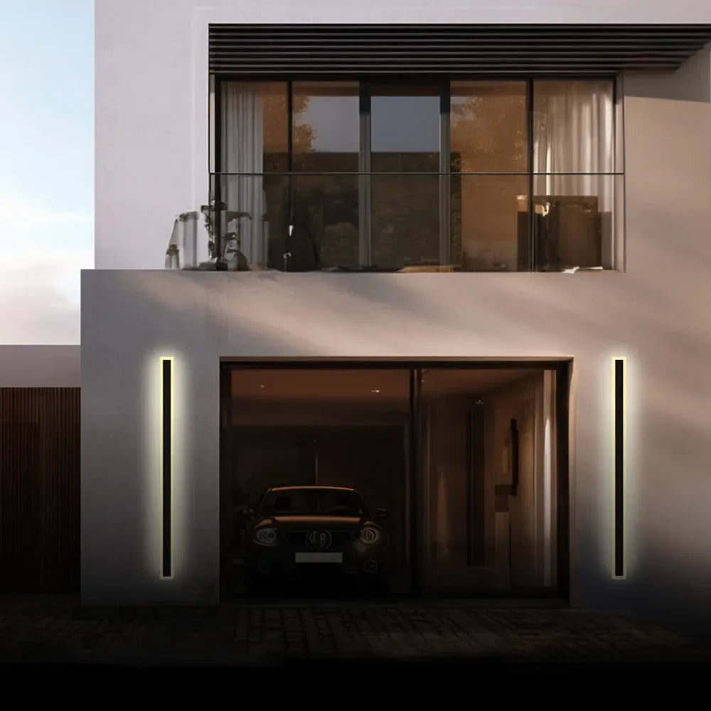 Modernas luces de pared LED barra delgada