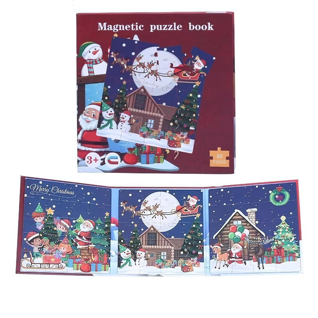 Decoraciones de Navidad Rompecabezas Magnético para Niños