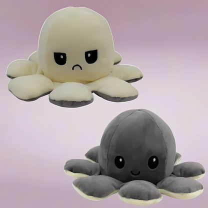 Peluche reversible de pulpo suave