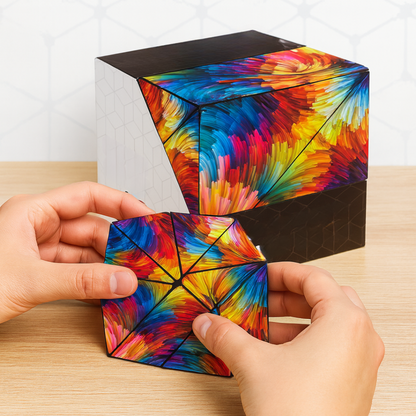 Cubo de rompecabezas magnético plegable juguete antiestrés