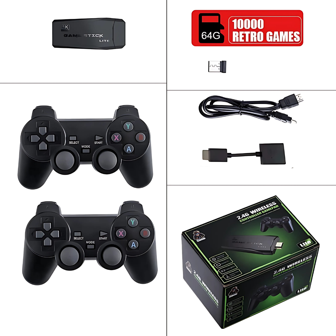Consola de Videojuegos Retro Controladores Inalámbricos