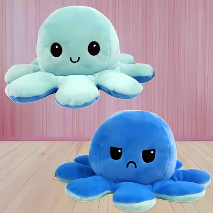 Peluche reversible de pulpo suave