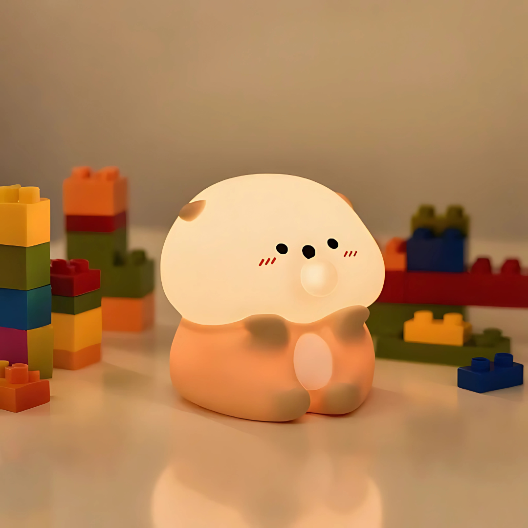 Lámpara nocturna de silicona con animalito lindo