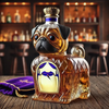 Glass Whiskey Decanter Dog Design