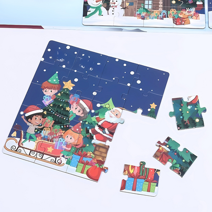 Decoraciones de Navidad Rompecabezas Magnético para Niños