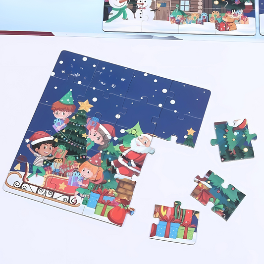 Decoraciones de Navidad Rompecabezas Magnético para Niños