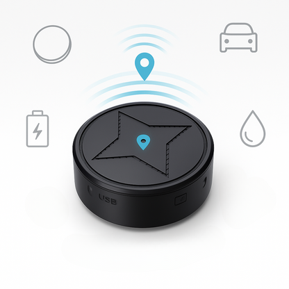 Mini rastreador GPS para vehículo con montaje magnético