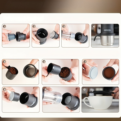 Cafetera manual portátil para viajes