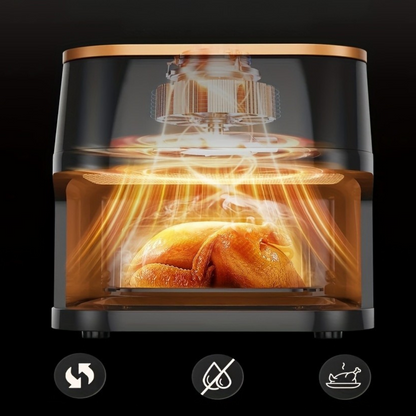 Horno freidora de aire digital grande de acero inoxidable