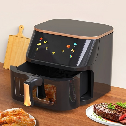 Horno freidora de aire digital grande de acero inoxidable