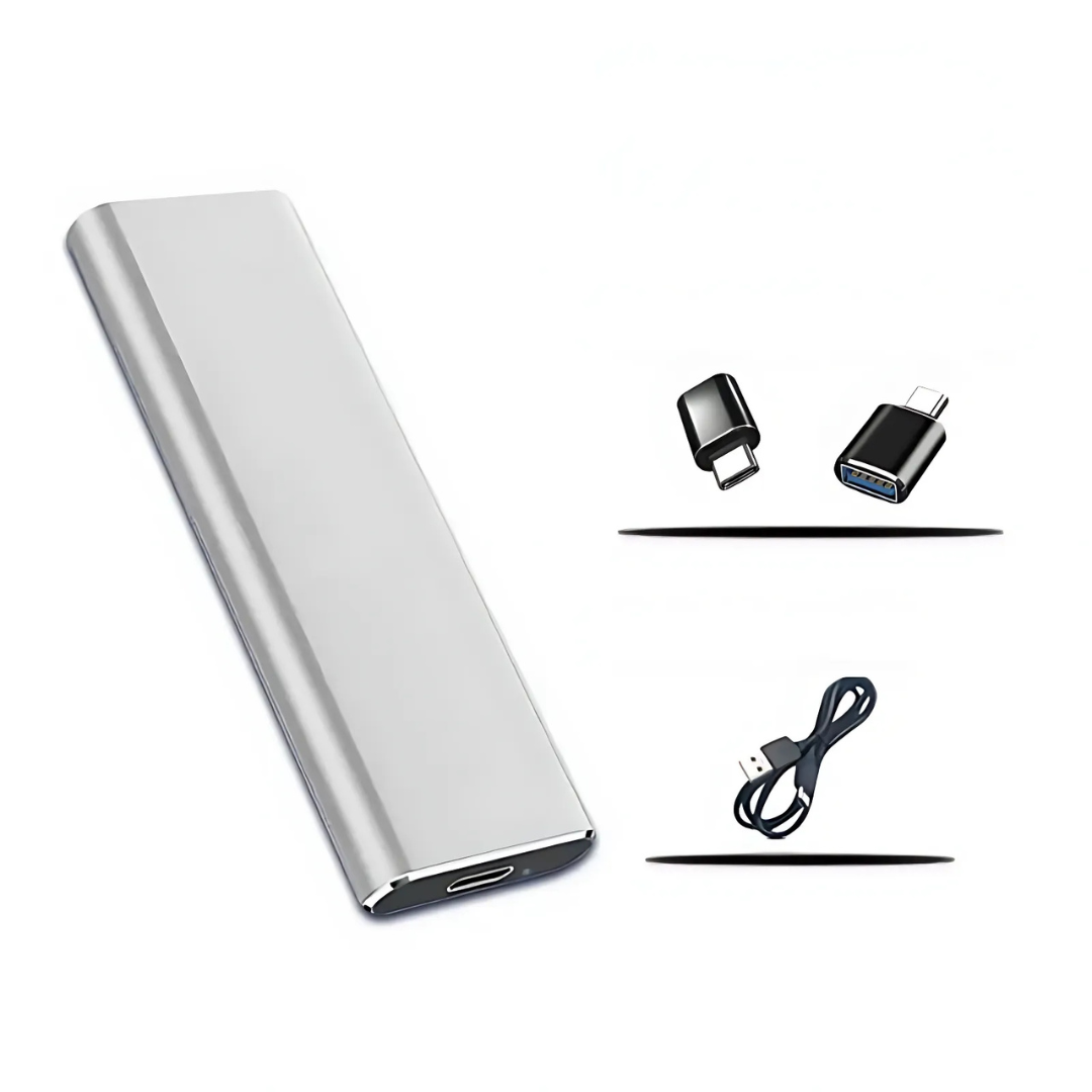 Unidad de almacenamiento portátil externa SSD USB de metal