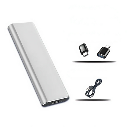 Unidad de almacenamiento portátil externa SSD USB de metal