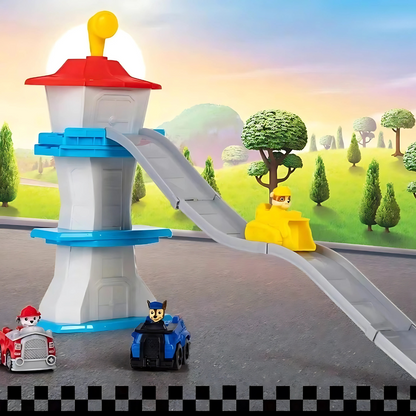 Torre de rampa para vehículos de juguete, set de juego para niños
