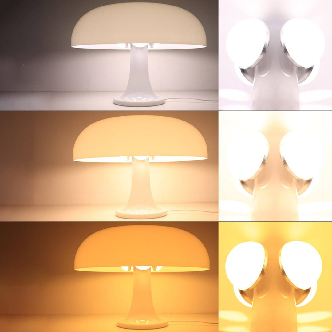 Table Lamp with Minimalist Mushroom Design