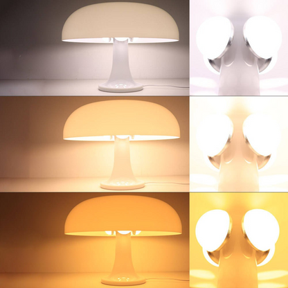 Table Lamp with Minimalist Mushroom Design