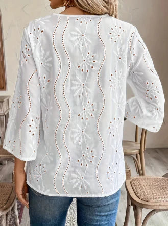 Eunice | Blusa blanca a medida