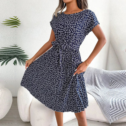 Alina | Vestido midi plisado floral