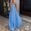 Tansy - Vestido Maxi Halter Brillo de Verano