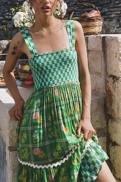 Albahaca - Vestido Maxi Bohemio Sueños de Sol