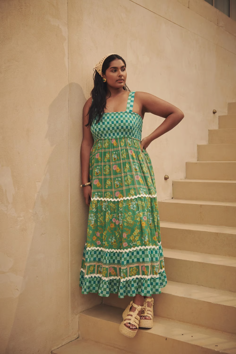 Albahaca - Vestido Maxi Bohemio Sueños de Sol