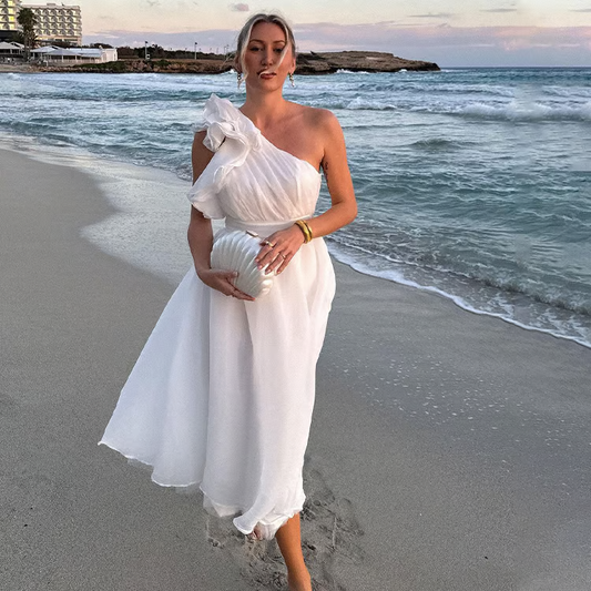 Bellamy - Vestido de verano elegante inclinado chic