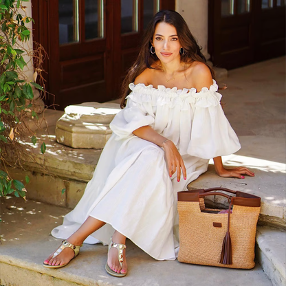 Sofia - Abito con spalle scoperte Linen Dreams