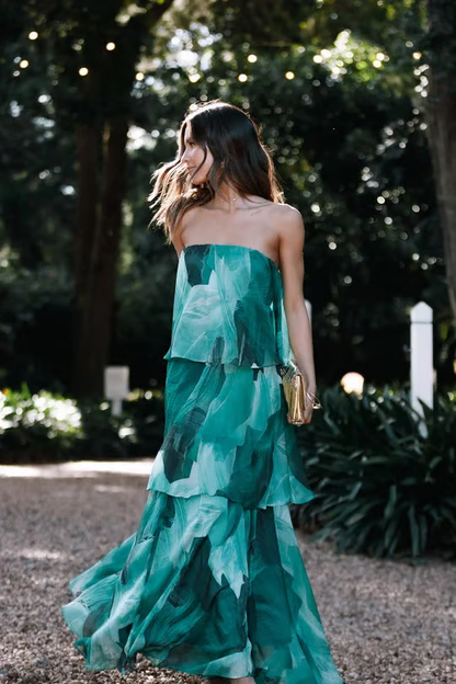 Imara - Vestido sin tirantes con vibras veraniegas sin esfuerzo