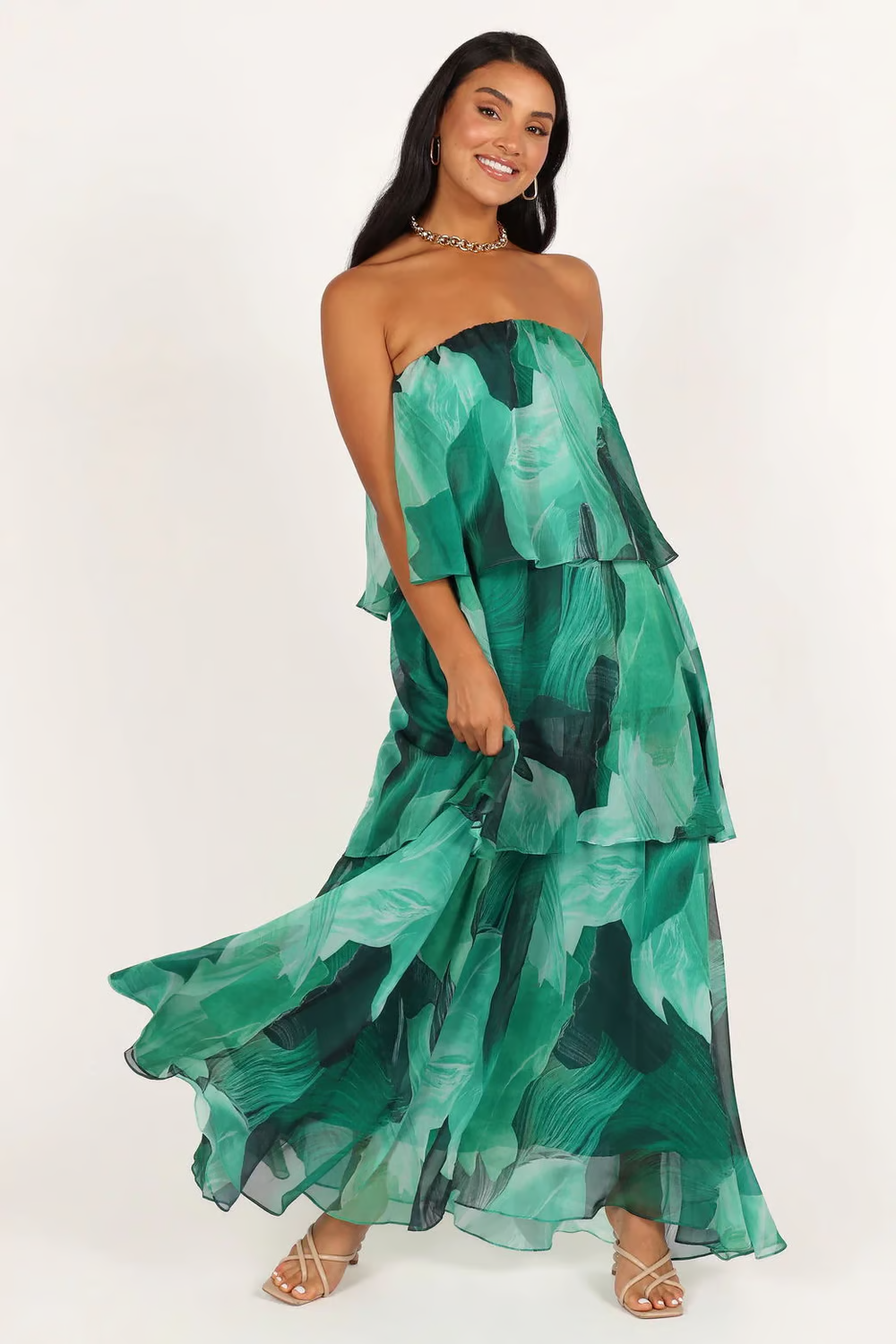 Imara - Vestido sin tirantes con vibras veraniegas sin esfuerzo