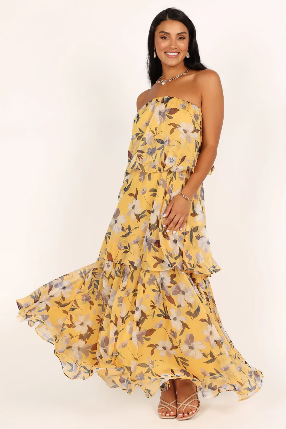 Imara - Vestido sin tirantes con vibras veraniegas sin esfuerzo