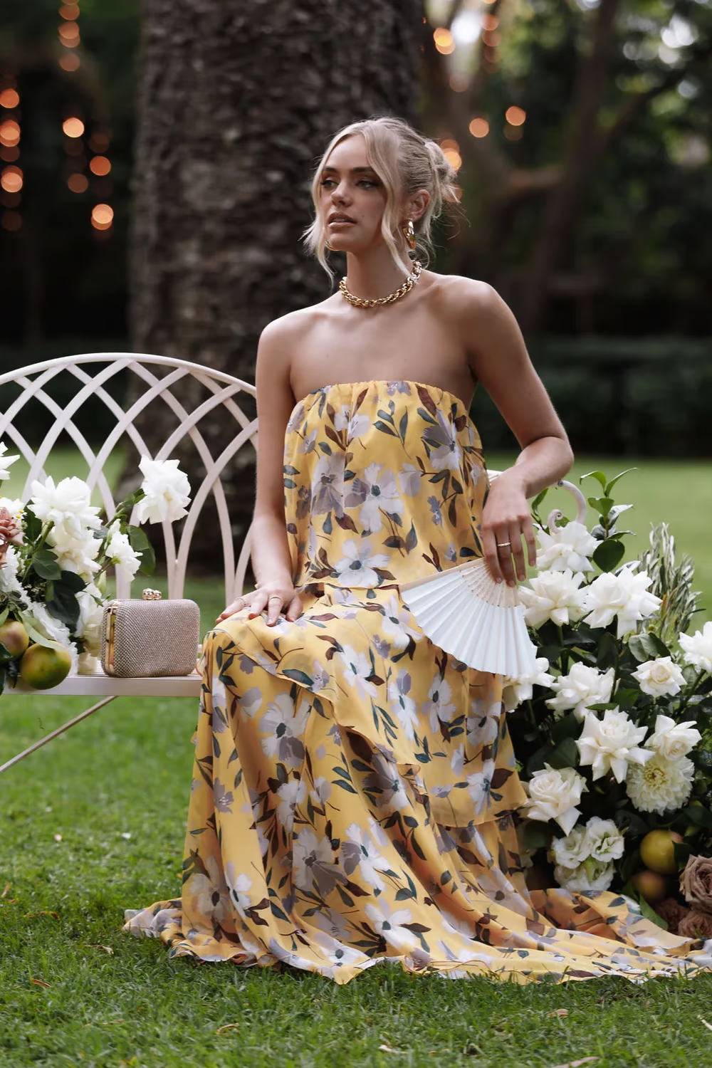 Imara - Vestido sin tirantes con vibras veraniegas sin esfuerzo