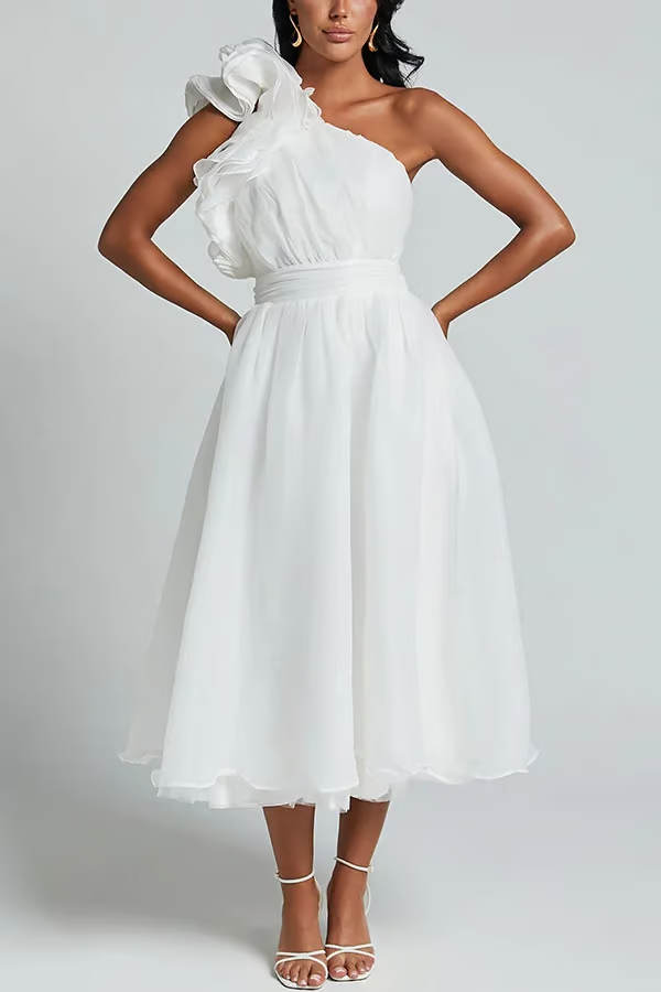 Bellamy - Vestido de verano elegante inclinado chic