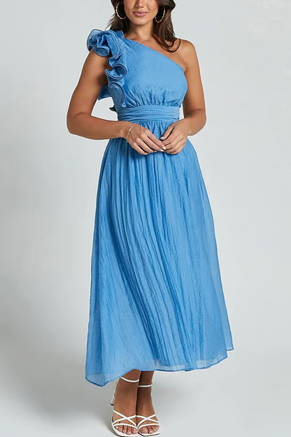 Bellamy - Vestido de verano elegante inclinado chic