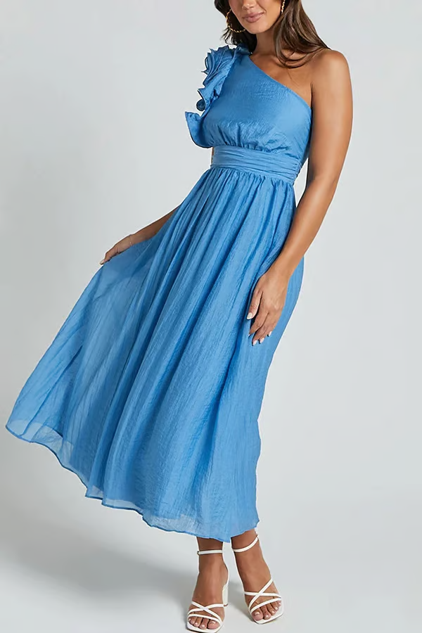 Bellamy - Vestido de verano elegante inclinado chic