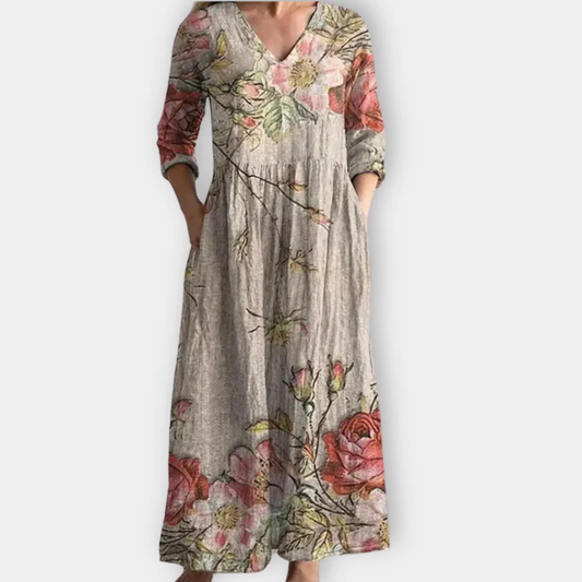Liora - Vestido Maxi Bohemio de Ritmo Suave