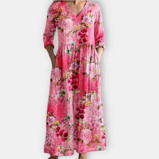 Henrietta - Vestido Maxi Bohemio de Encanto Sin Esfuerzo