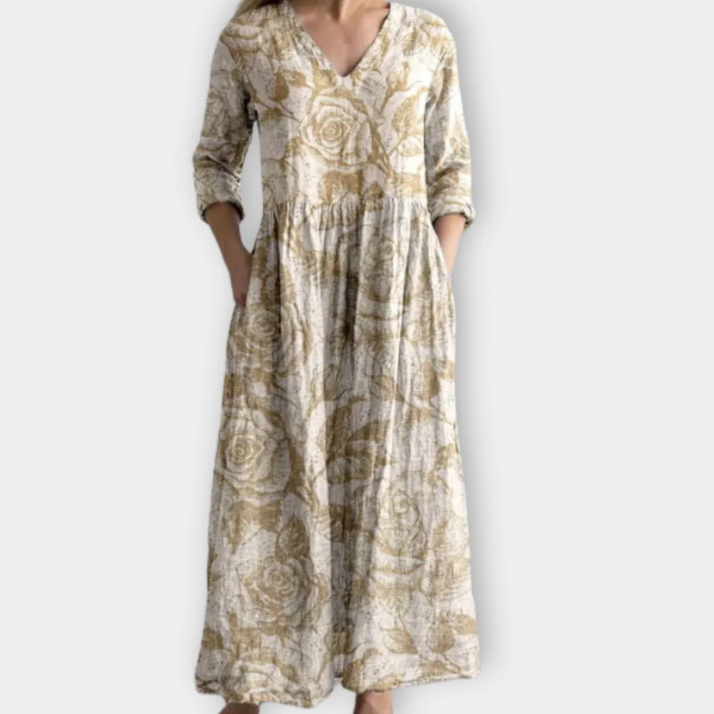 Lustrous - Vestido de verano bohemio fluido y elegante