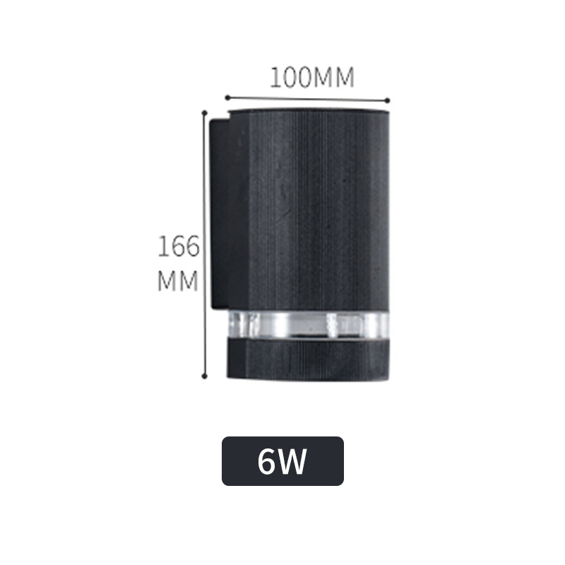 Luz de pared exterior solar LED impermeable arriba y abajo