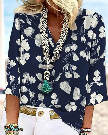 Rosa | Blusa floreale elegante
