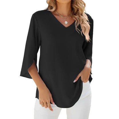 Zara - Top atemporal con escote en V