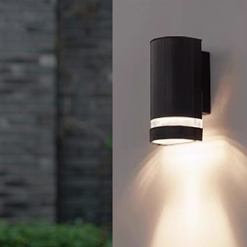 Luz de pared exterior solar LED impermeable arriba y abajo
