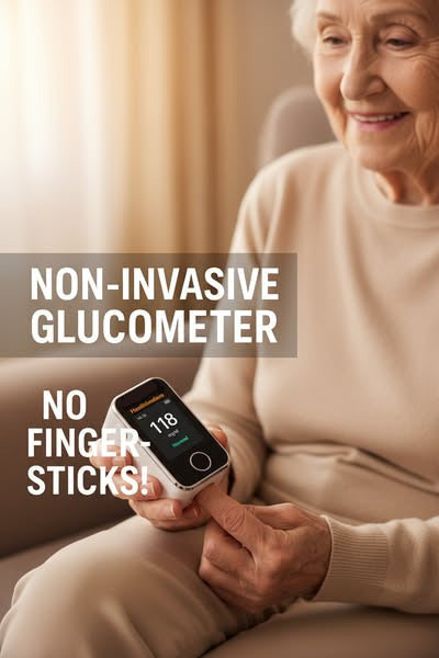 Non-Invasive 8-in-1 Blood Glucose & Health Monitor
