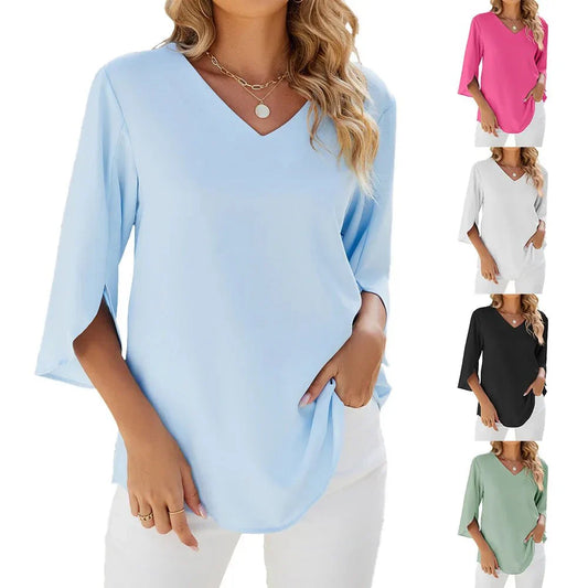 Zara - Top atemporal con escote en V
