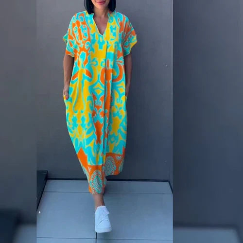 Gabriella – Vestido Floral que Realza la Figura