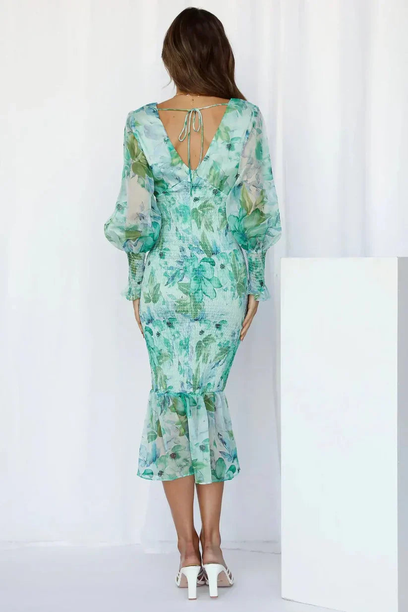 Amara | Vestido de flores impresionante